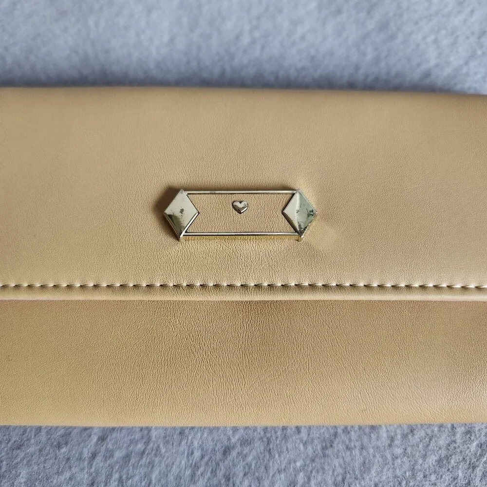 Fossil Wallet Women's Tan Yellow Faux Leather Pleather